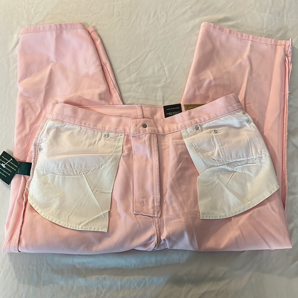 Lauren Ralph Lauren Straight Leg Jeans in Blush/Pink Size 12 - Picture 9 of 12